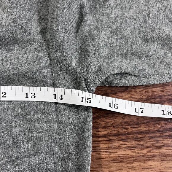 Express Sweater Open Front Sequin Trim Knit 3/4 Sleeve Cardigan Gray Women's XS - Picture 5 of 9